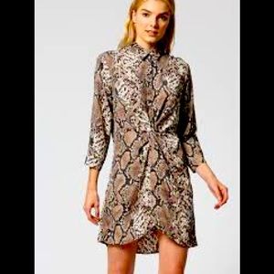 SNAKESKIN PRINT DRESS